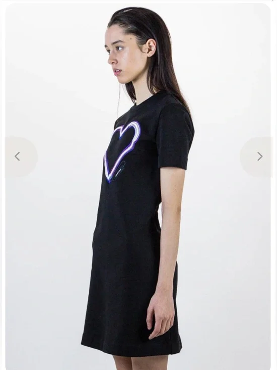 CARVEN Short Sleeve Heart Dress Size Medium EUC - Picture 3 of 15